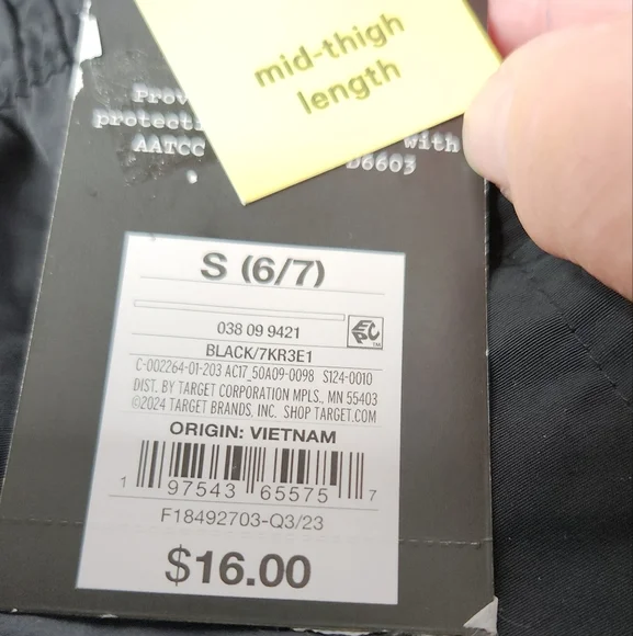 Boys' Solid Swim Trunks - art class Black S(6/7) - Picture 4 of 12